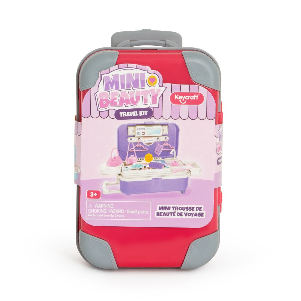 Keycraft Mini Beauty Travel Kit Toy with Suitcase Carry Case
