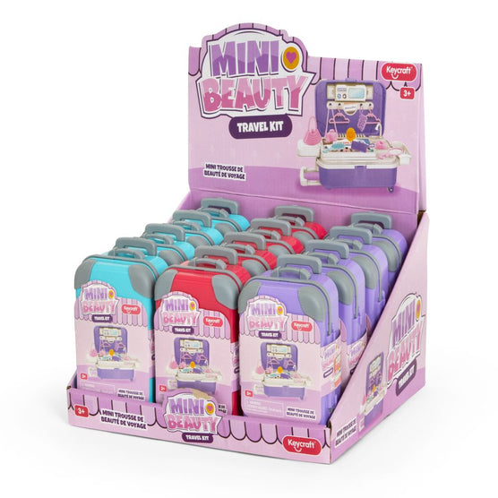 Keycraft Mini Beauty Travel Kit Toy with Suitcase Carry Case