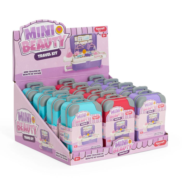 Keycraft Mini Beauty Travel Kit Toy with Suitcase Carry Case
