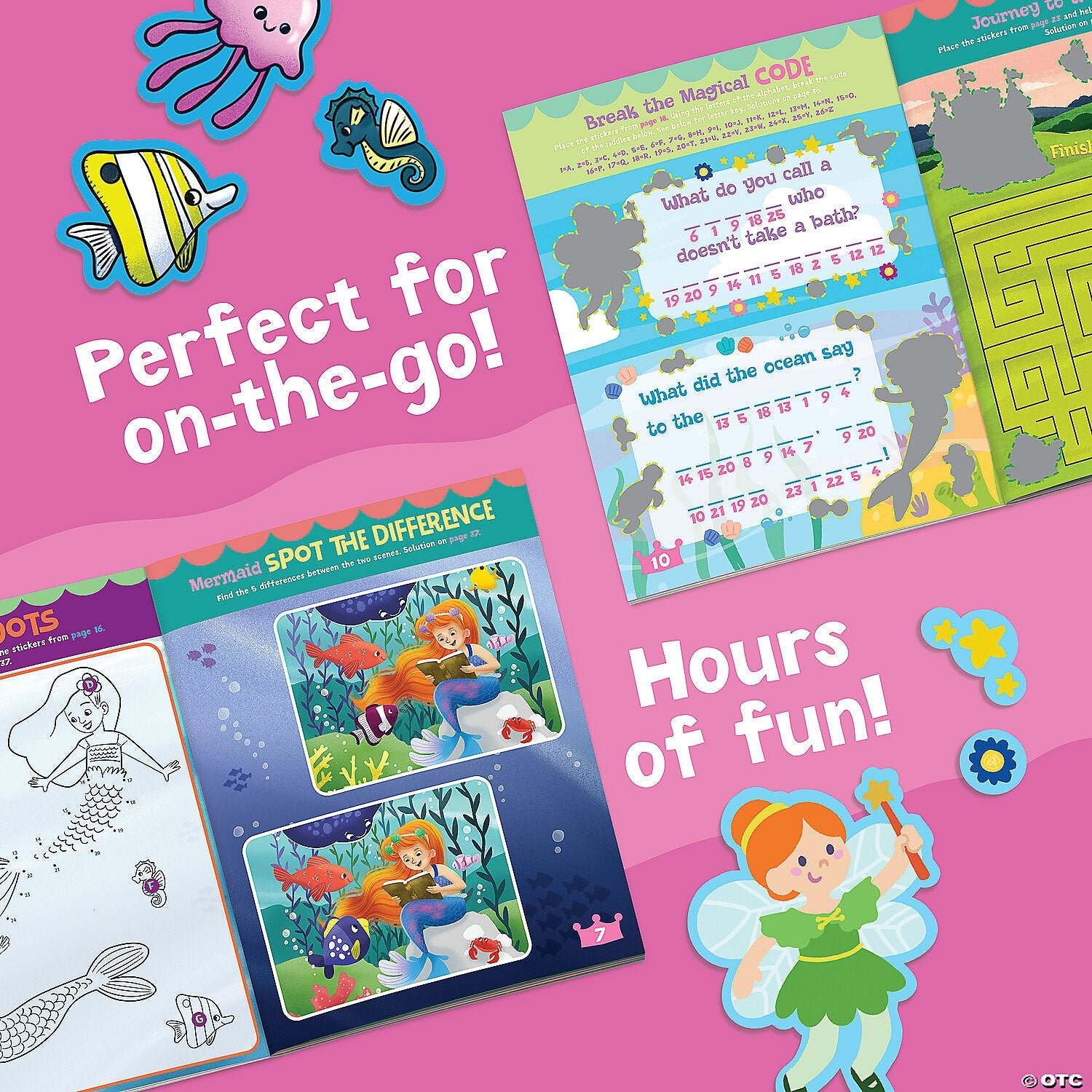 MindWare Mermaid Princess & Fairy Friends Sticker Activity Book