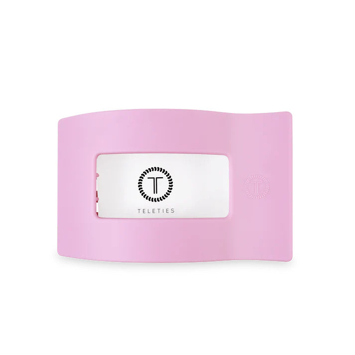 Teleties Merry Pinkmas Medium Flat Rectangle Hair Clip