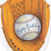 MindWare Birthday Baseball Glove Die-Cut Greeting Card for Kids
