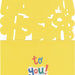 Peaceable Kingdom Happy Birthday Letters Die-Cut Greeting Card