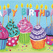 MindWare Birthday Cupcakes Greeting Card for Kids and Adults