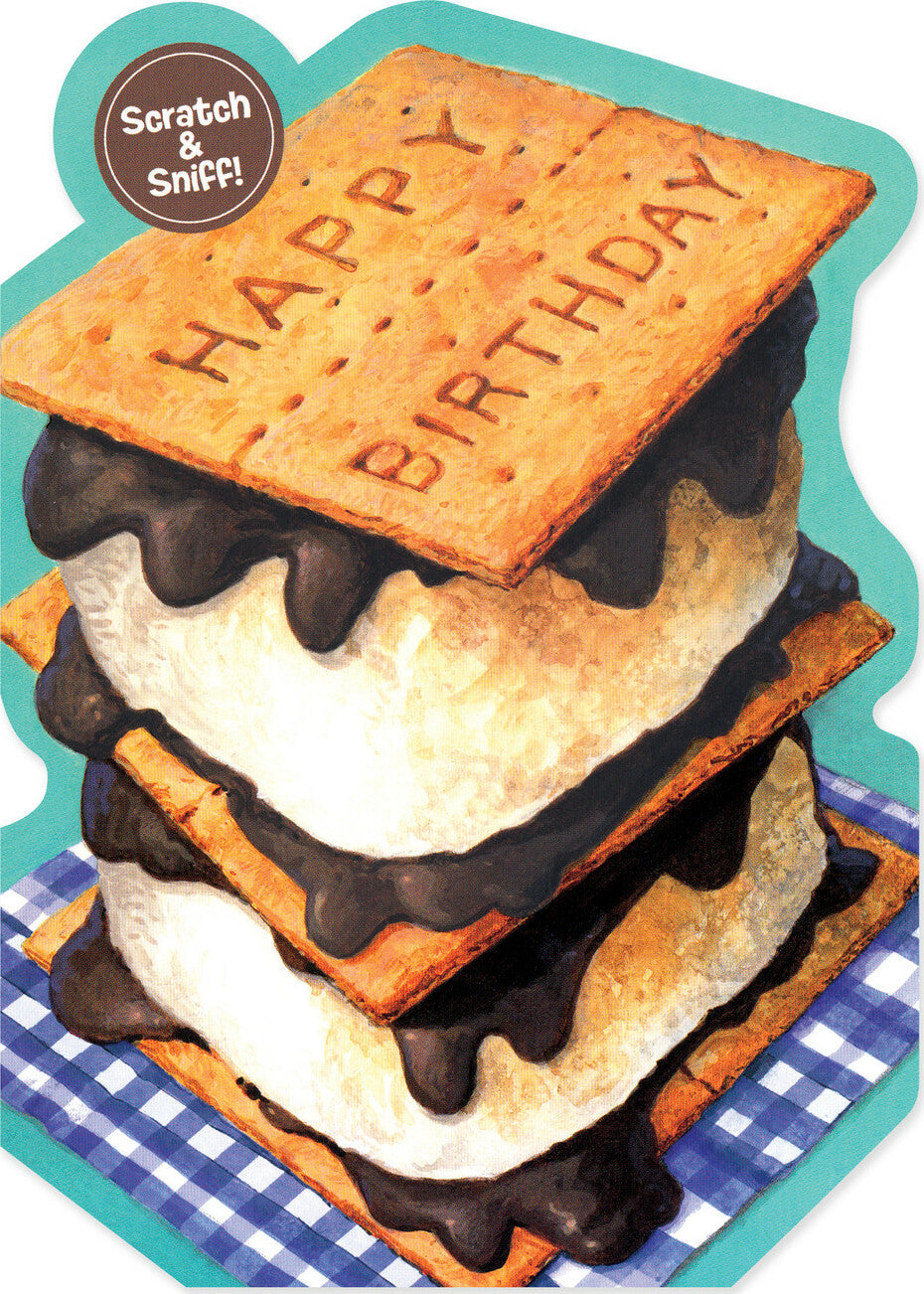 Snif Card S'more Scratch & Sniff Birthday Card — Learning Express Gifts