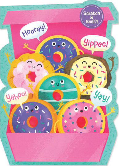 Peaceable Kingdom Box Of Donuts Scratch & Sniff Card