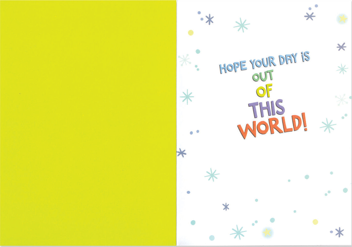 Peaceable Kingdom Constellation Cake Foil Greeting Card Decorative Stationery