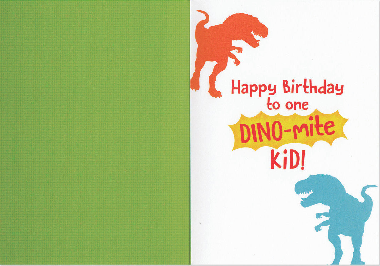 Peaceable Kingdom Dinosaurs High Five Birthday Card