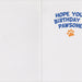 Peaceable Kingdom Husky Foil Birthday Card