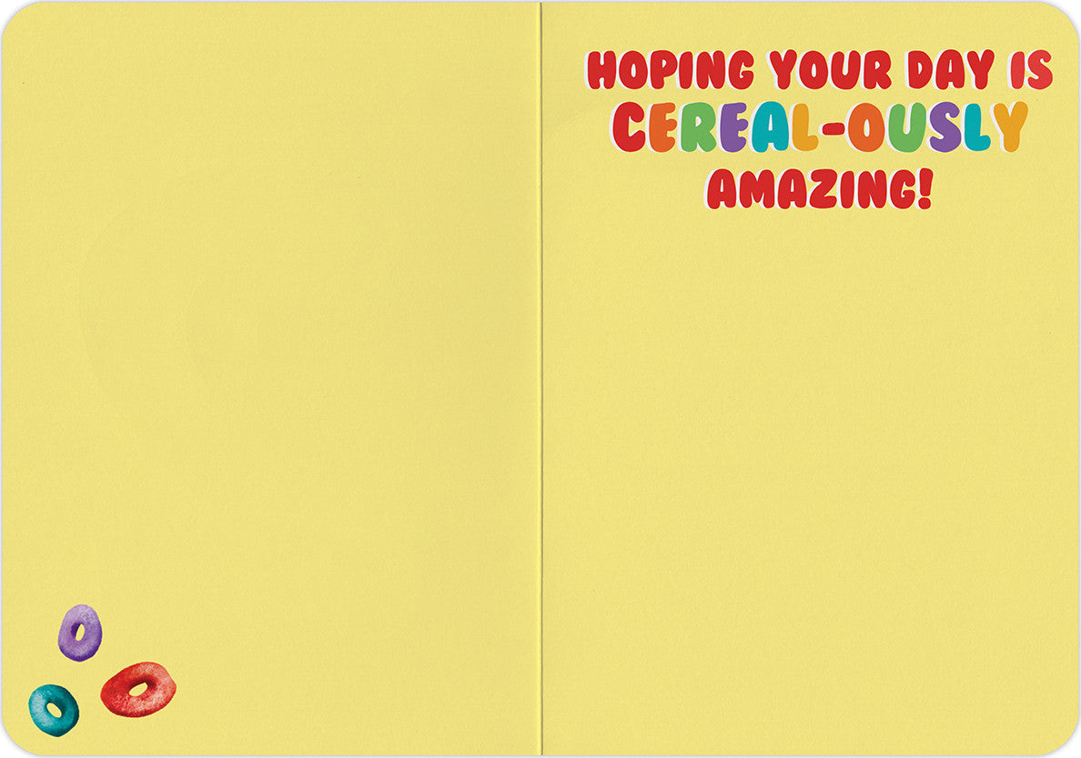 Peaceable Kingdom Scratch & Sniff Fruity Cereal Greeting Card