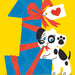 Age 1 Puppy Foil Birthday Card