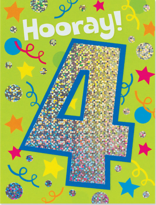 FOIL: AGE 4 ENCLOSURE CARD