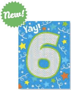 FOIL: AGE 6 ENCLOSURE CARD