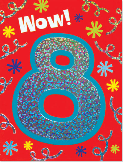 FOIL: AGE 8 ENCLOSURE CARD