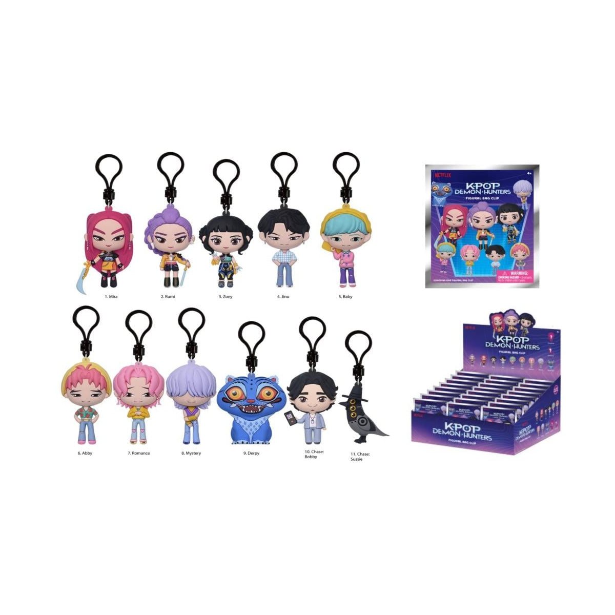 KPop Demon Hunters Blind Bag Keychain Collectible Mystery Figure