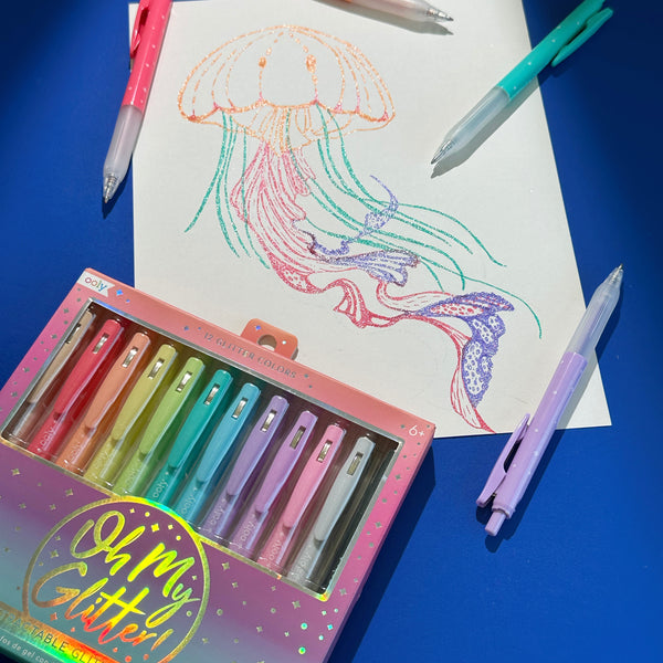 Oh My Glitter Gel Pens set of 12