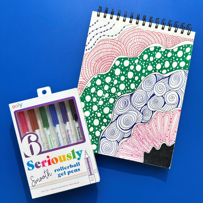 OOLY Seriously Smooth Rollerball Gel Pens 6-Piece Set