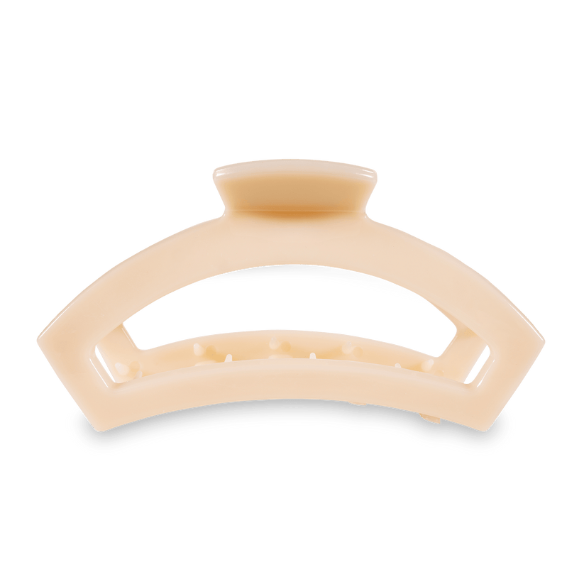 Open Almond Beige Large Claw Hair Clip