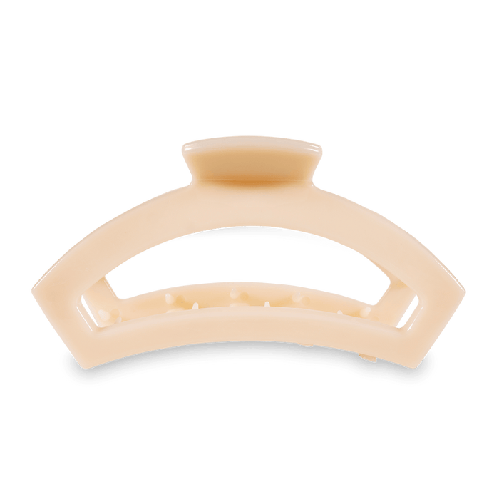 Open Almond Beige Large Claw Hair Clip