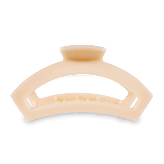 Open Almond Beige Large Claw Hair Clip