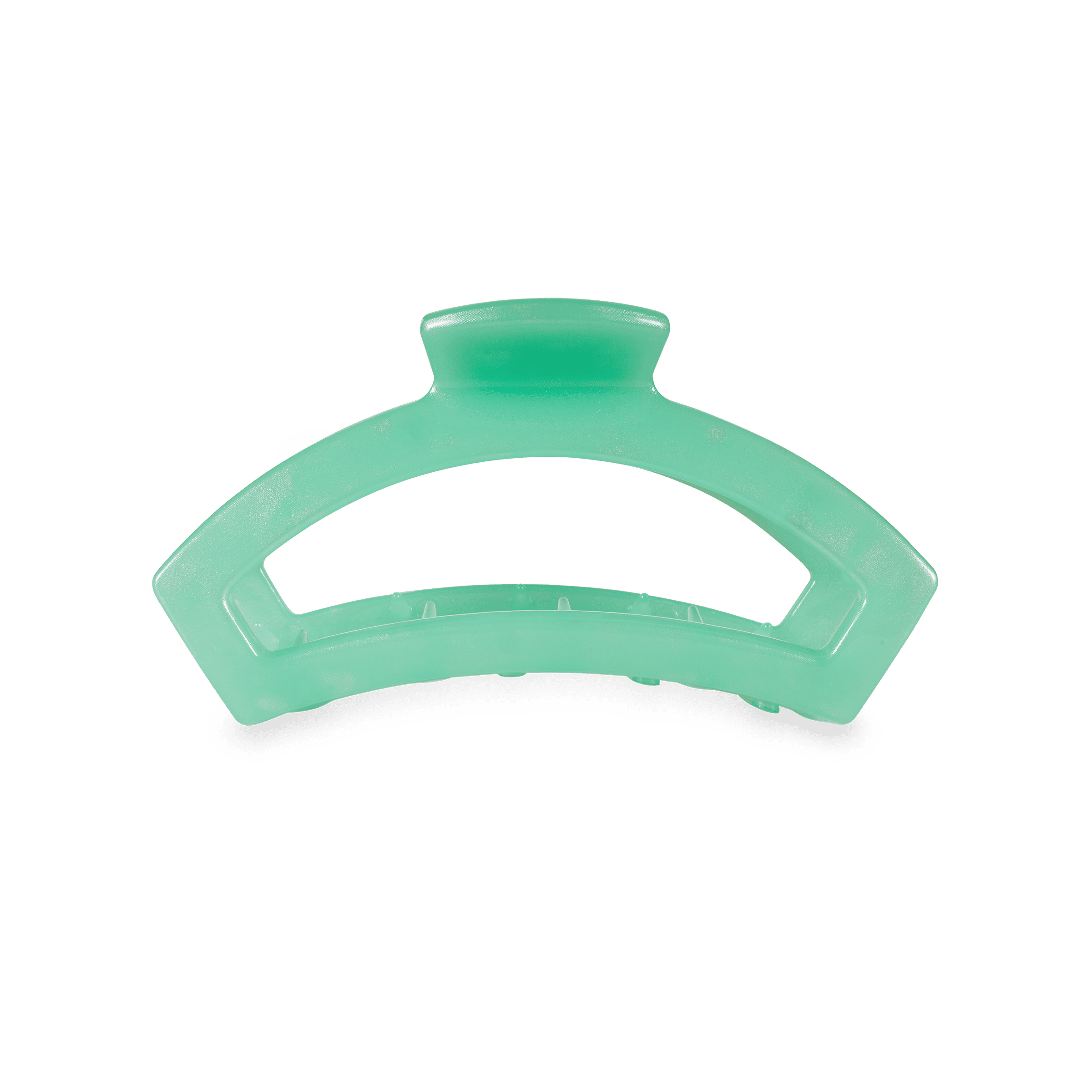 TELETIES Open Spring Splash Small Claw Hair Clip Green