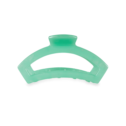 TELETIES Open Spring Splash Small Claw Hair Clip Green