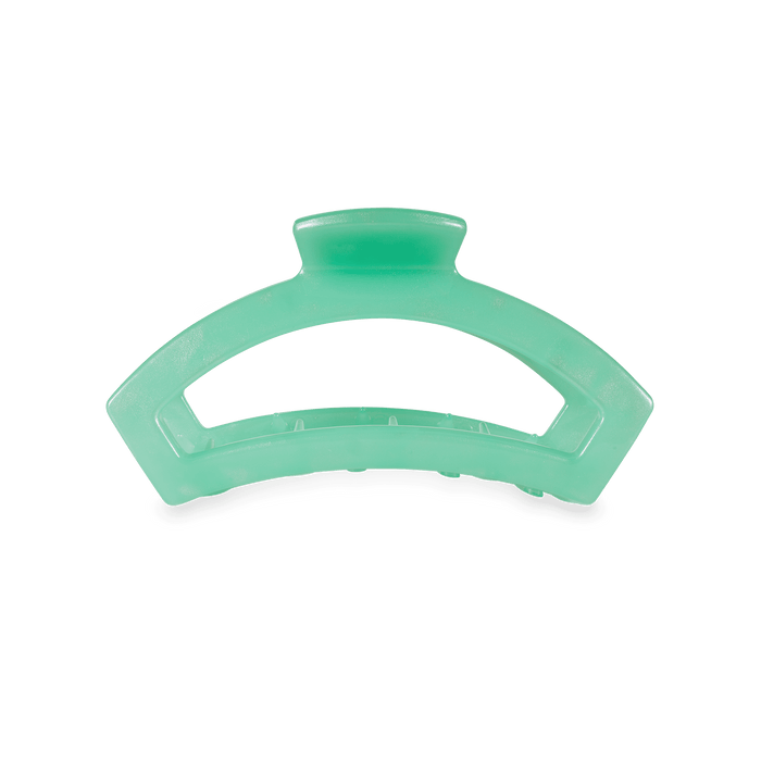 TELETIES Open Spring Splash Small Claw Hair Clip Green