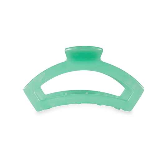 TELETIES Open Spring Splash Small Claw Hair Clip Green