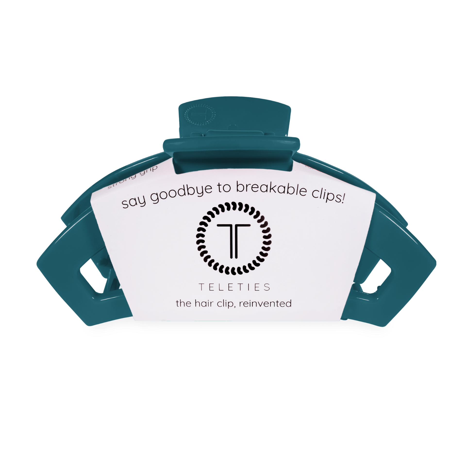 TELETIES Open Teal With It Large Hair Clip