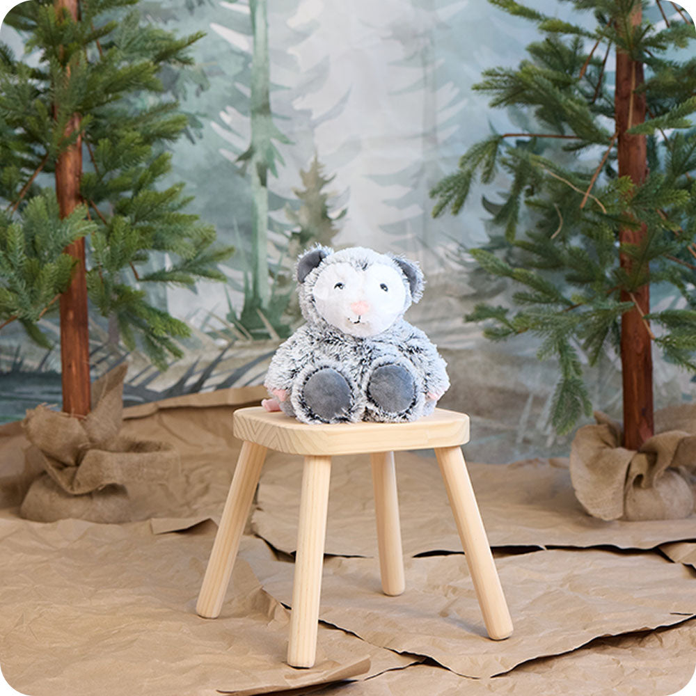 Warmies Opossum Heatable Weighted Stuffed Animal Lavender Scented