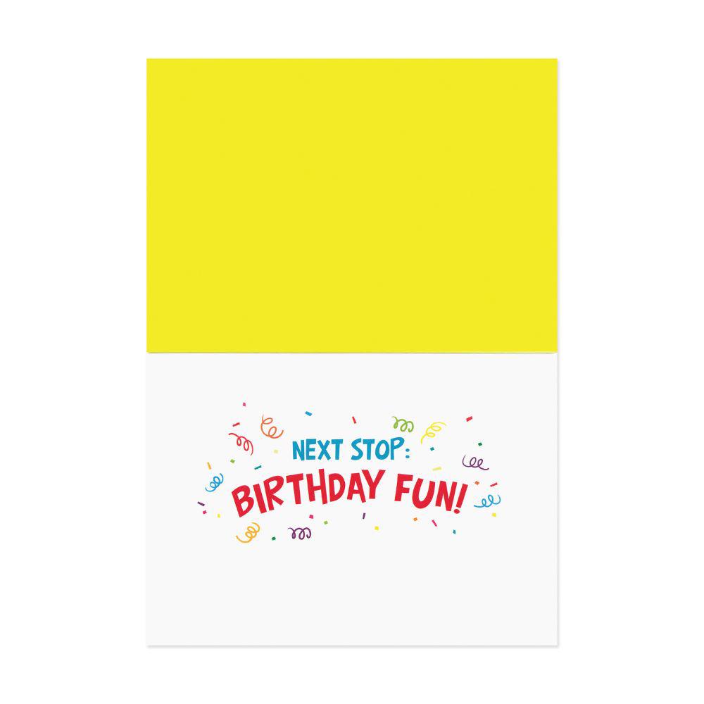 BIRTHDAY CARD: HAPPY BIRTHDAY BUS