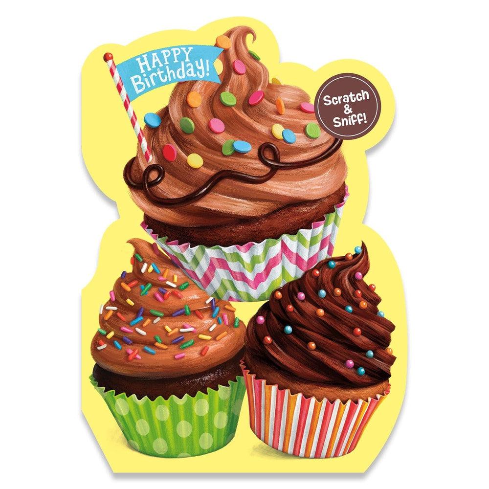 BIRTHDAY CARD: SCRATCH & SNIFF CUPCAKES