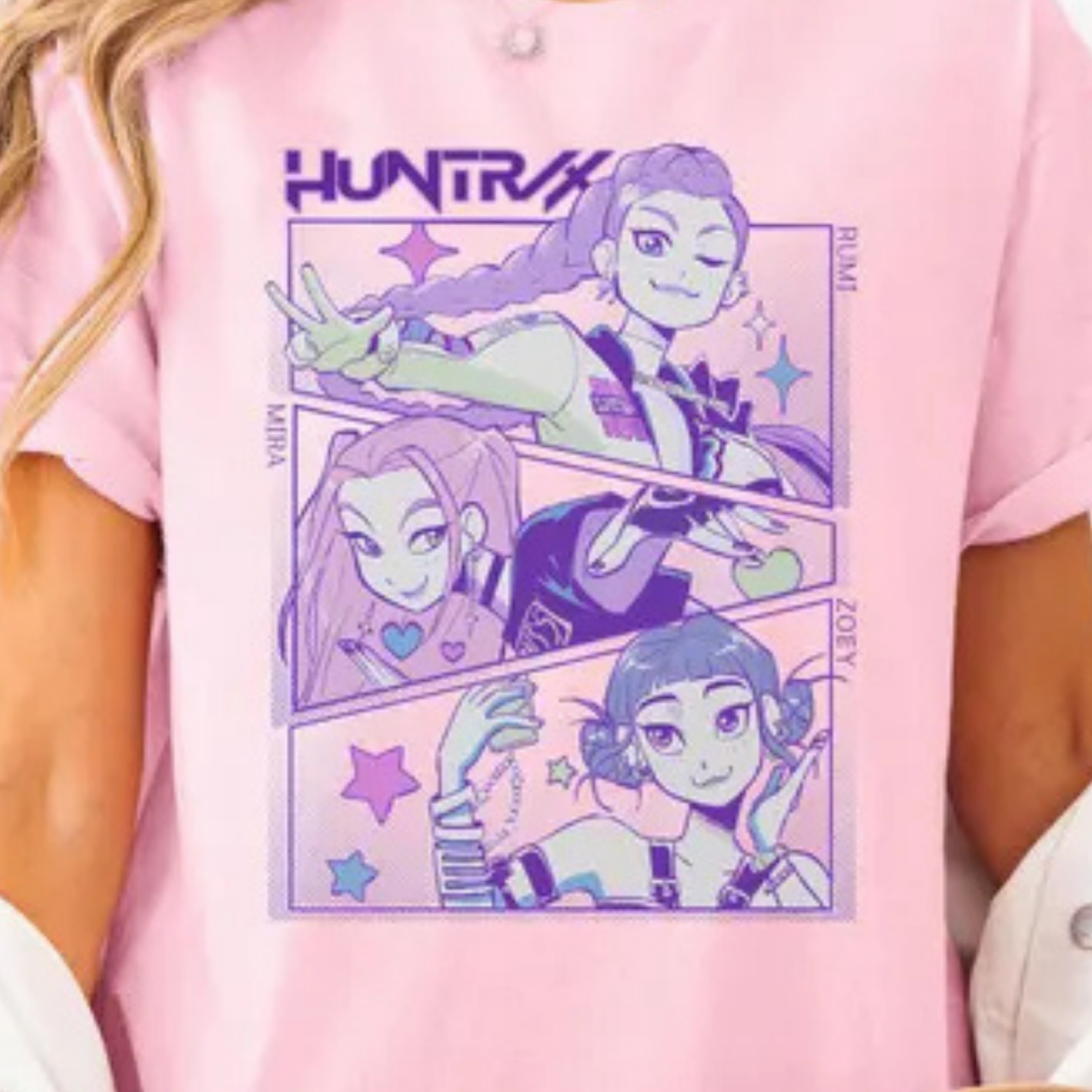 K-Pop Demon Hunters Vintage Pink YOUTH T-Shirt