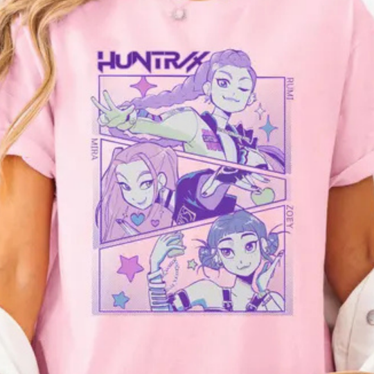 K-Pop Demon Hunters Vintage Pink YOUTH T-Shirt