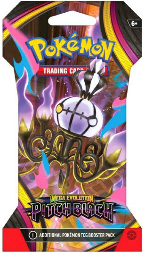 Pokemon Mega Evolution Pitch Black Sleeved Booster Pack 10 Cards