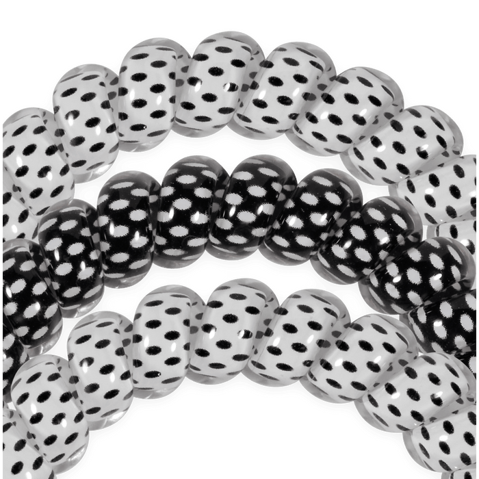 TELETIES Polka Dot Party Large Hair Ties
