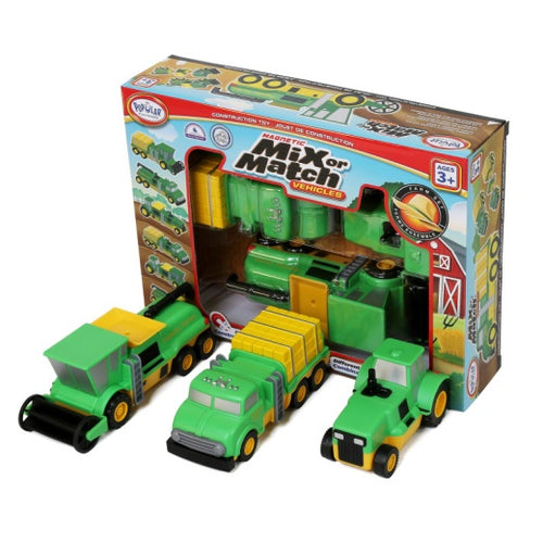 Magnetic Mix or Match Vehicles Farm