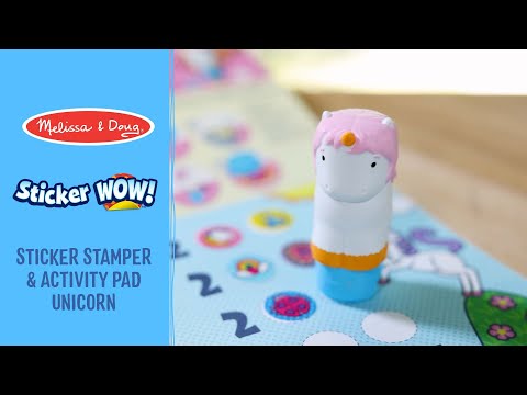 Unicorn Sticker Wow Activity Pad and Sticker Stamper
