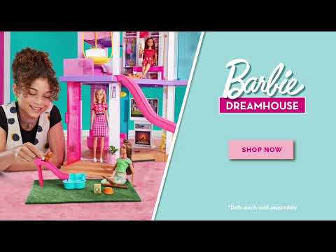 Barbie DreamHouse Playset with 10 Play Areas, 75+ Furniture & Accessories, Lights & Sound