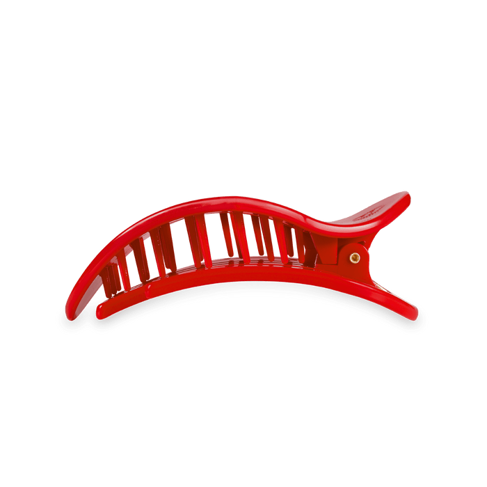 TELETIES Red Heart Medium Flat Hair Clip