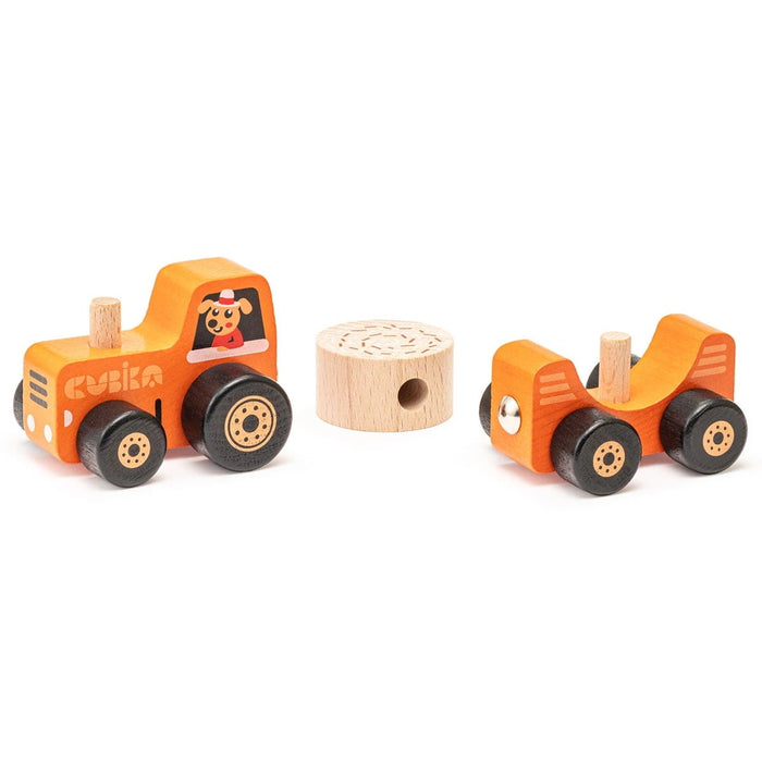 Cubika Wooden Toy Tractor