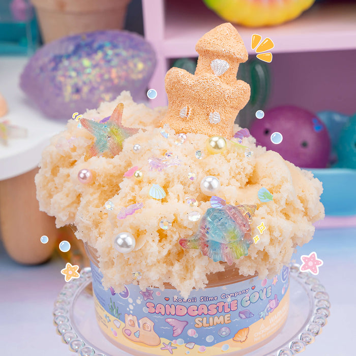 Kawaii Slime Company Sandcastle Cove Signature Dome Slime 10 oz