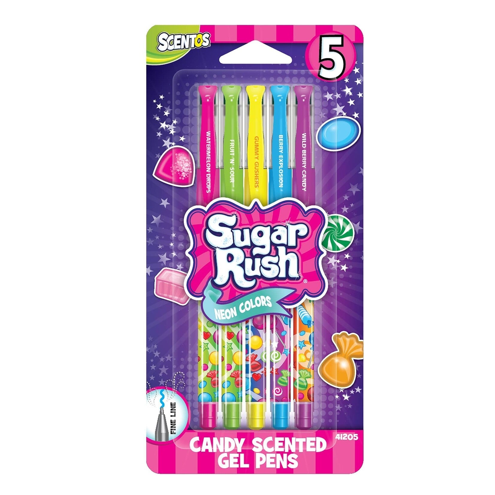 Sugar Rush 5pk Gel Pens