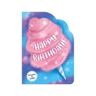 Cotton Candy Scratch and Sniff Birthday Card