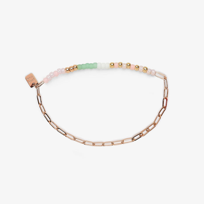 Seabright Stretch Bead and Chain Bracelet