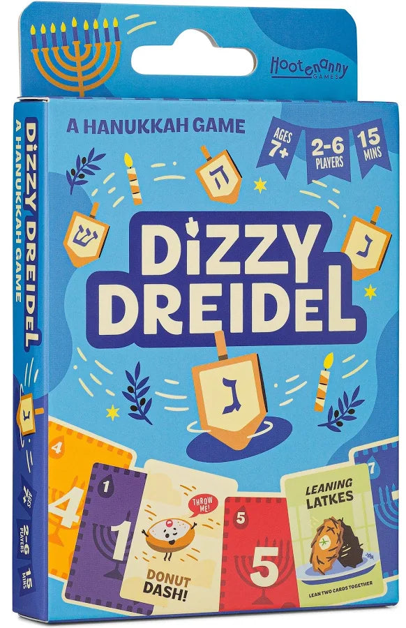 Hootenanny Games Dizzy Dreidel Hanukkah Card Game