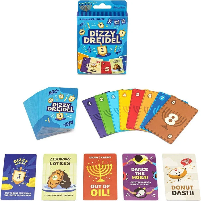 Hootenanny Games Dizzy Dreidel Hanukkah Card Game