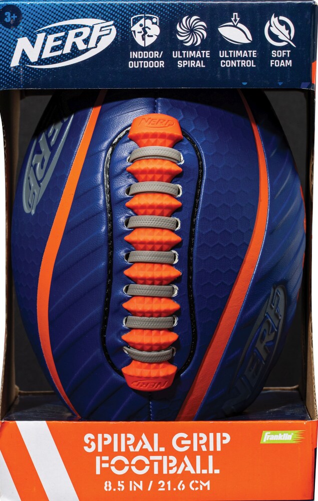 Spiral Grip Football Blue & Orange