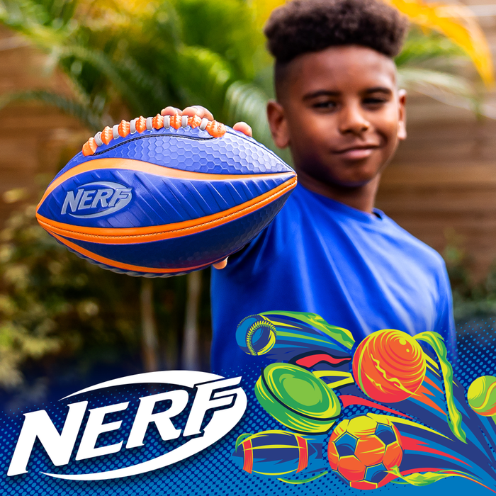 Spiral Grip Football Blue & Orange
