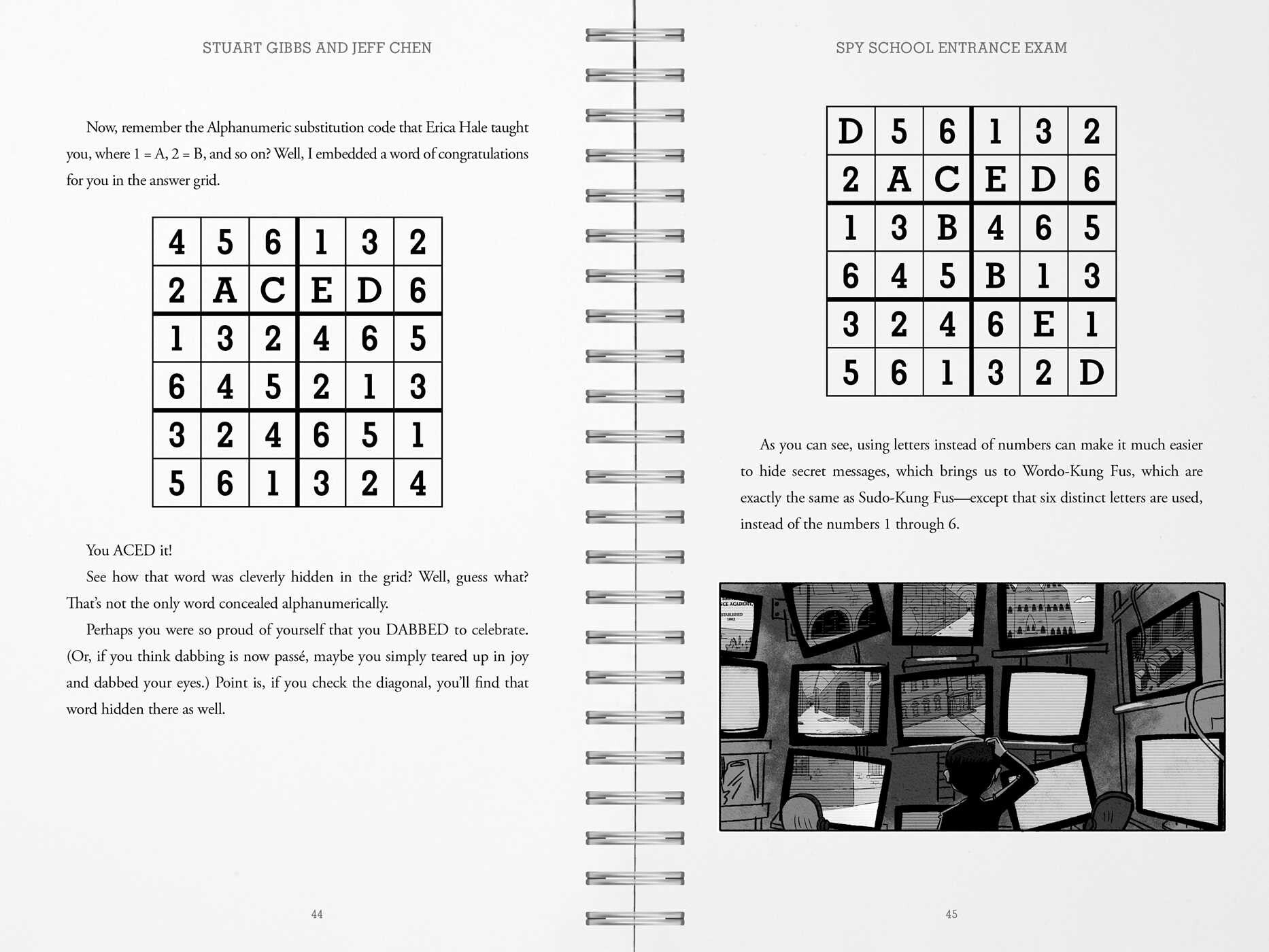 https://d28hgpri8am2if.cloudfront.net/book_images/onix/interior_spreads/9781665951364/spy-school-entrance-exam-9781665951364.in06.jpg